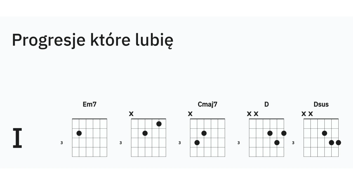 progresje które lubię