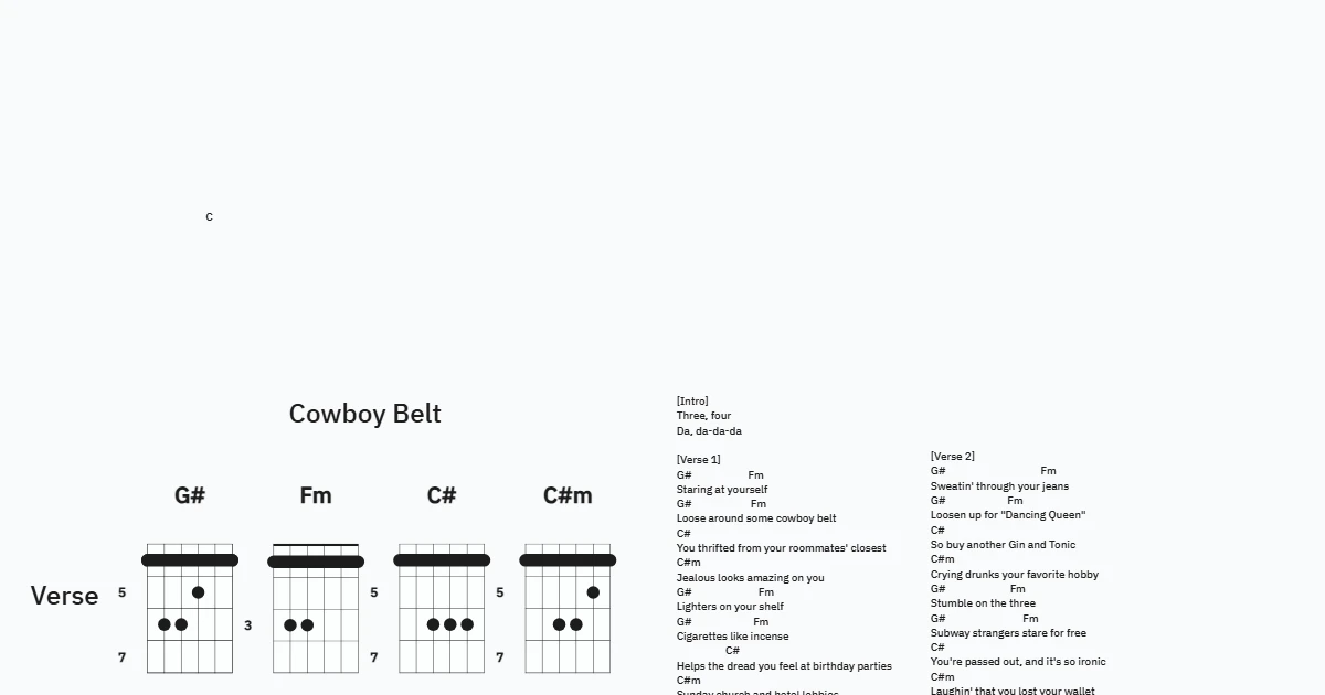 Cowboy Belt - Levi Roth