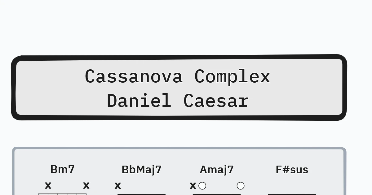 Cassanova Complex Daniel Caesar